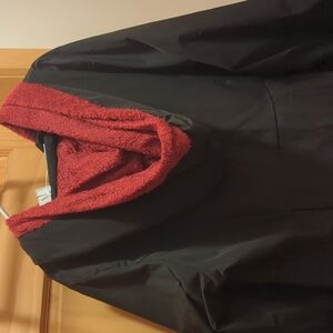 Knee-length hooded fashion jacket